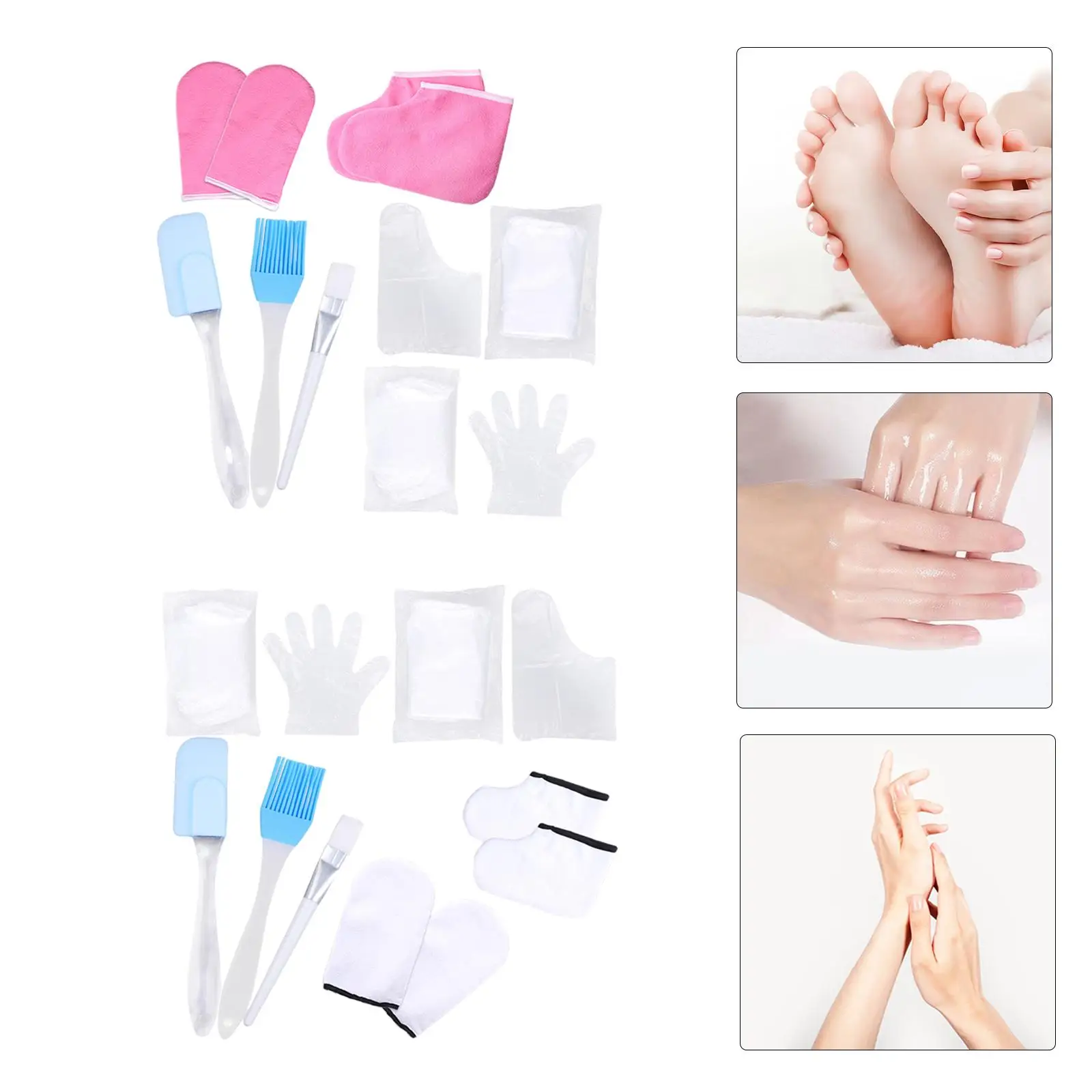 Paraffin Wax Melting Gloves Booties Beauty Tools Silicone Scraper Wax Heater