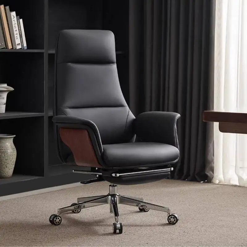 

Удобное офисное кресло-реклайнер класса люкс с подлокотниками для руководителя, компьютерное кресло, мебель для офиса