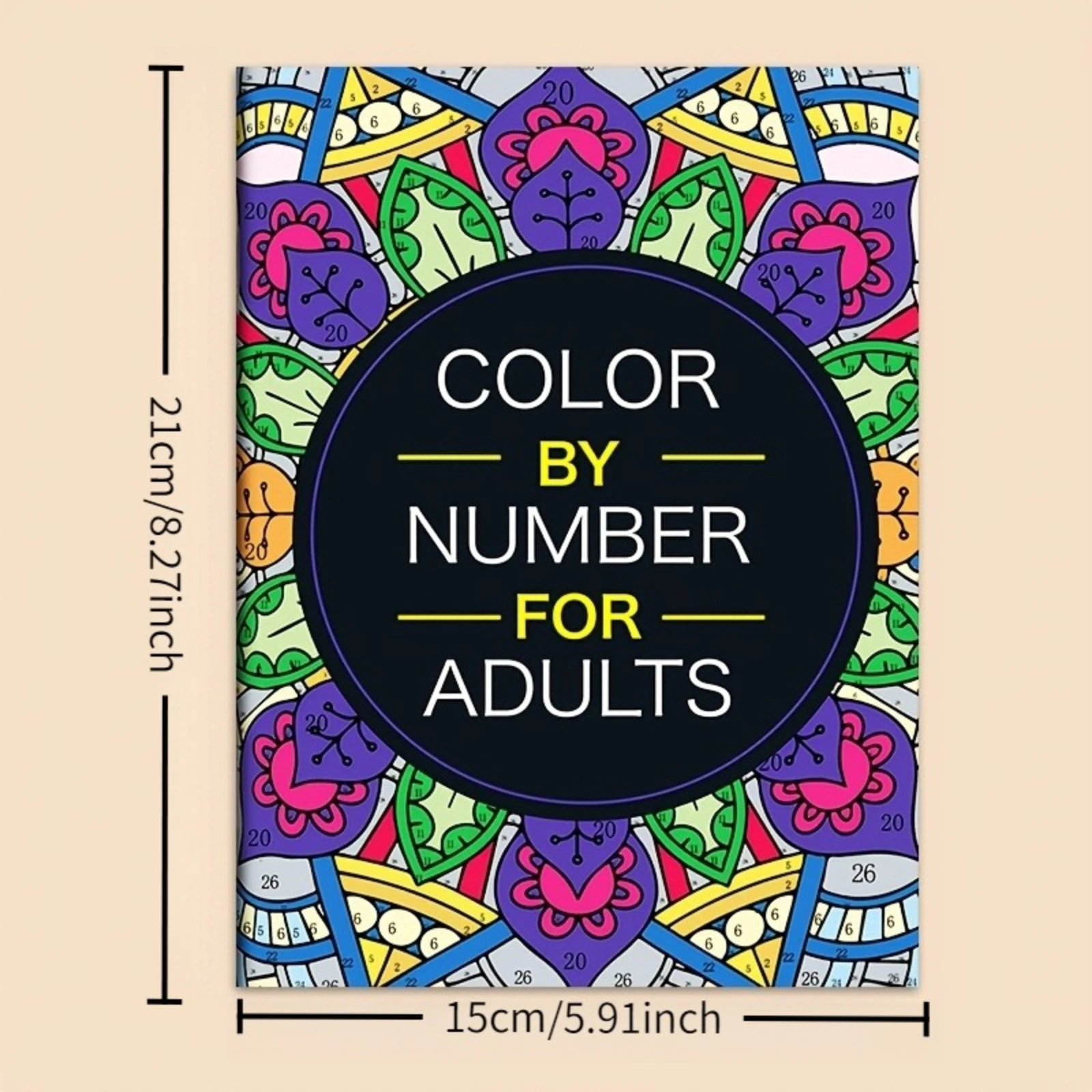 32 Themes Color by Number Book, Coloring Book with Various Animal Flower, Creative Art Painting Pad, Gift for Artists & Beginner image 6