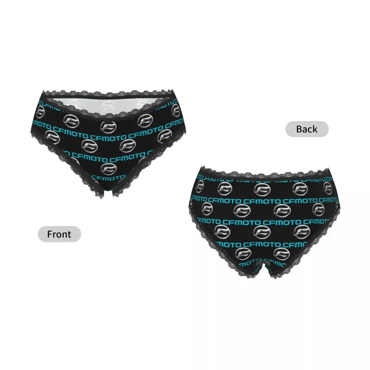 Custom CFMoto Logo Motorcycle Panties Briefs Women's Comfort Briefs Underwear Breathable Female Underpants