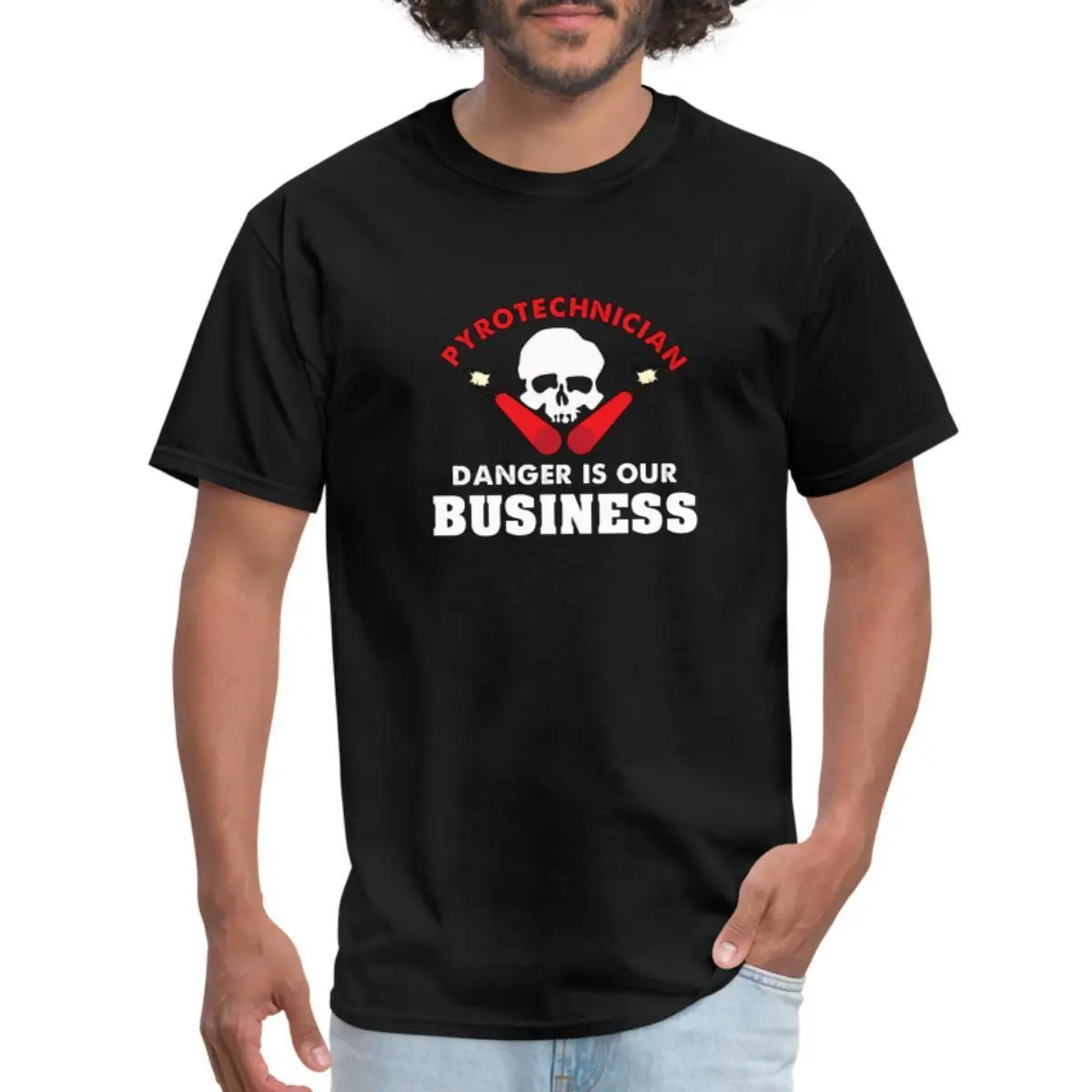 

Pyrotechnician Danger Is My Business Fireworks 4th Of July Men's T Shirt