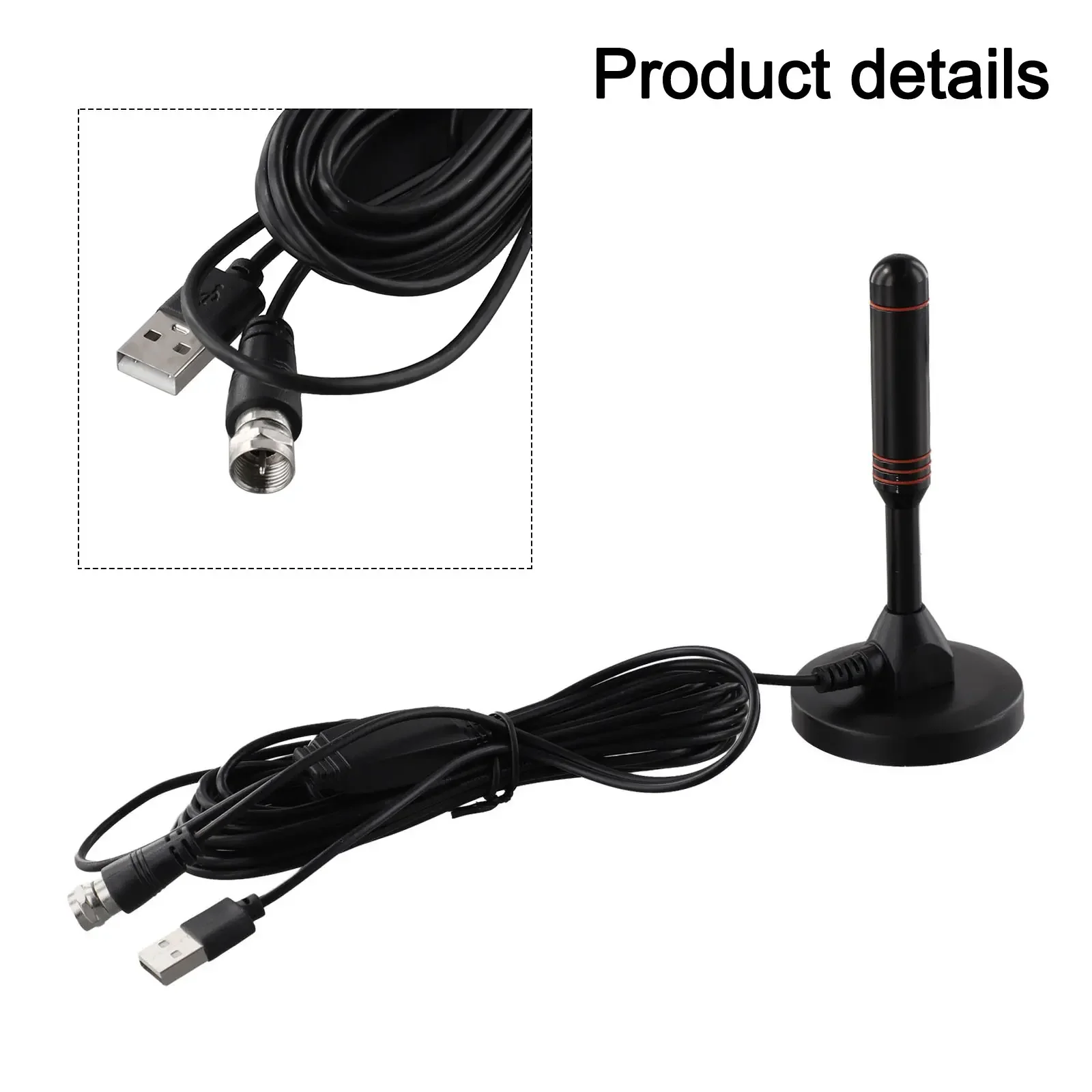 Fast Connection Indoor TV Antenna High-Performance Antenna 30DBI Signal Reception Compact Design High-Quality ABS Material