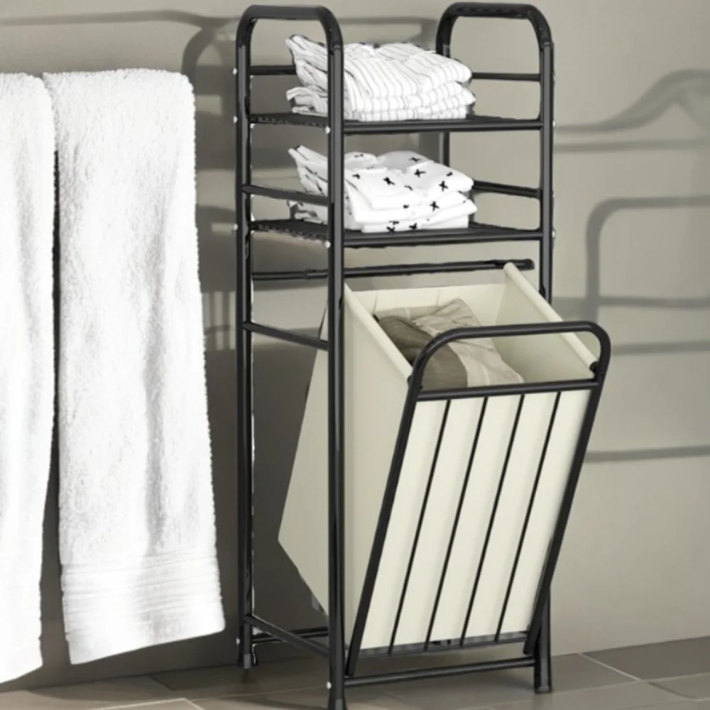 Dirty Clothes Storage Basket Rack Multi-storey Dirty Clothes Storages Baskets Household Bathroom Simple Laundry Hampers Shelf