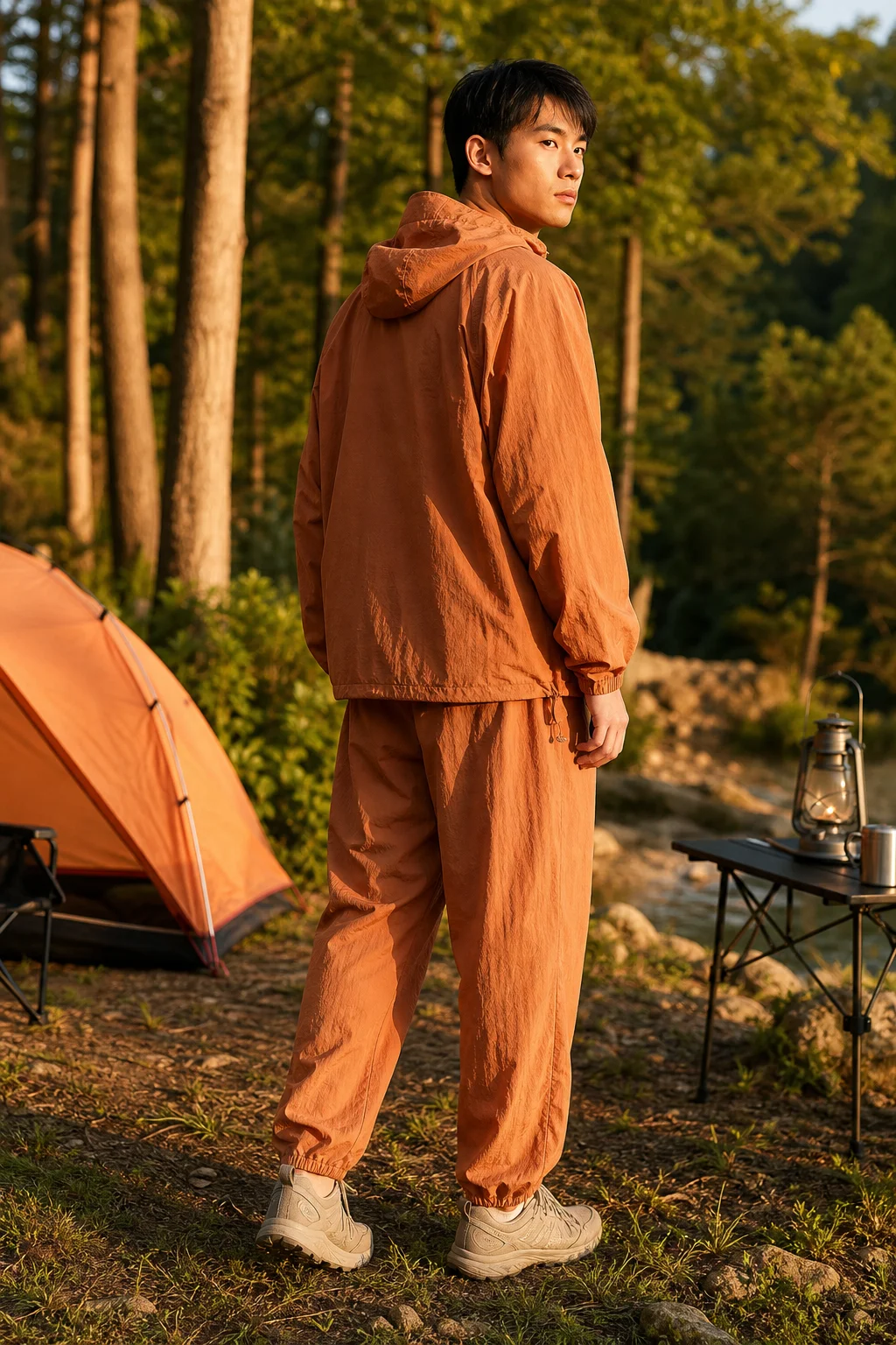 New 2026 Men's Outdoor Ice Silk Quick Dry Sports Casual Wear Sun Protection Suit Three Piece Set Fishing Suit Trendy