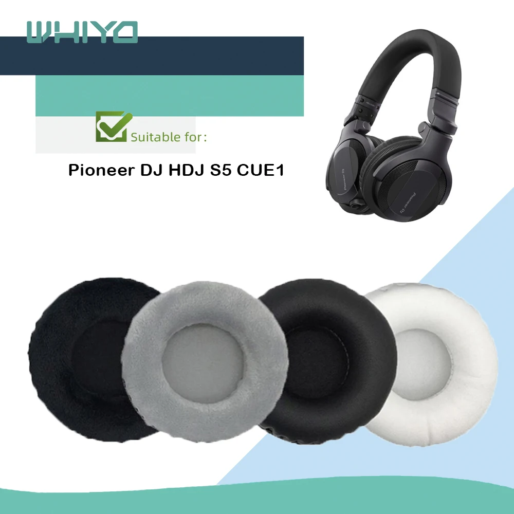 WHIYO-almohadillas para auriculares Pioneer DJ HDJ S7, 1 par de almohadillas para los oídos, cubierta de orejera, cojín, Copas de repuesto