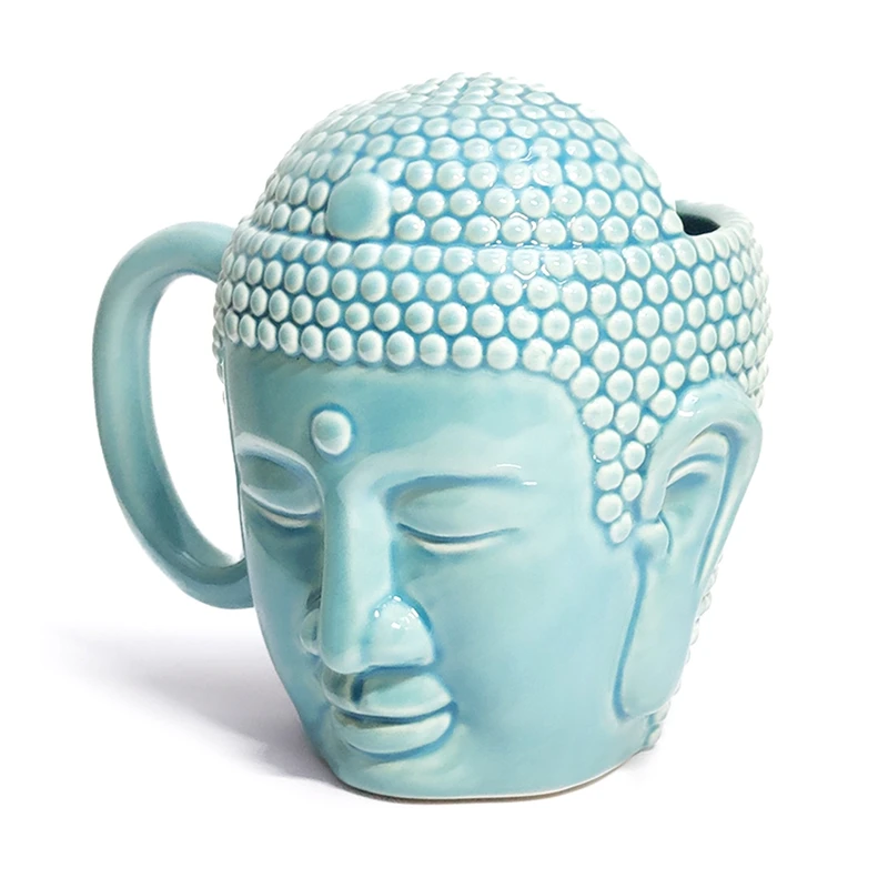 Coffee Cup Tathagata Buddha Shape Durable Buddha's Head Cup Buddha Head Cup Ceramic Cup Easy To Use