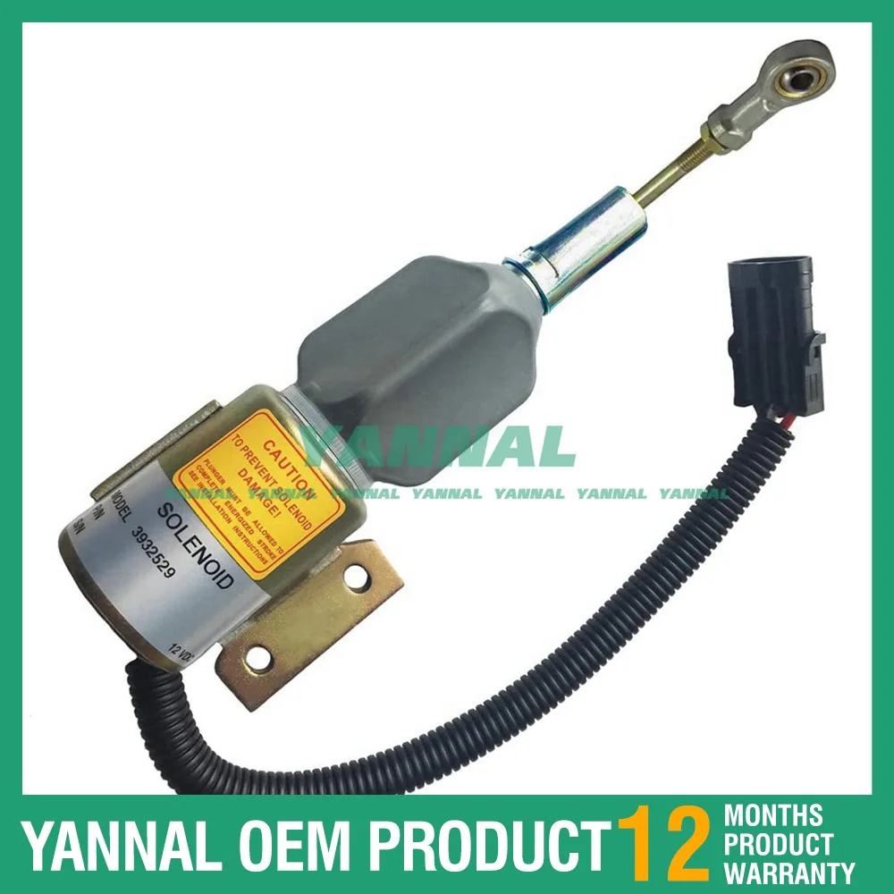 

Long Time Aftersale Service Fuel ShutOff Solenoid 3932529 SA-4756-12 For Cummins 4BT 6BT