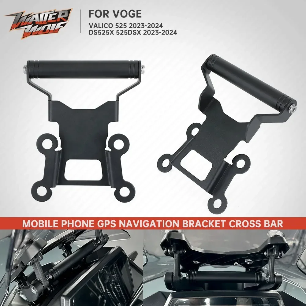 2025 2024 For Voge DS525X 525DSX Mobile Phone Mount Support Bracket GPS Navigation Stand Holder Extension Bar Fit Loncin 525 DSX