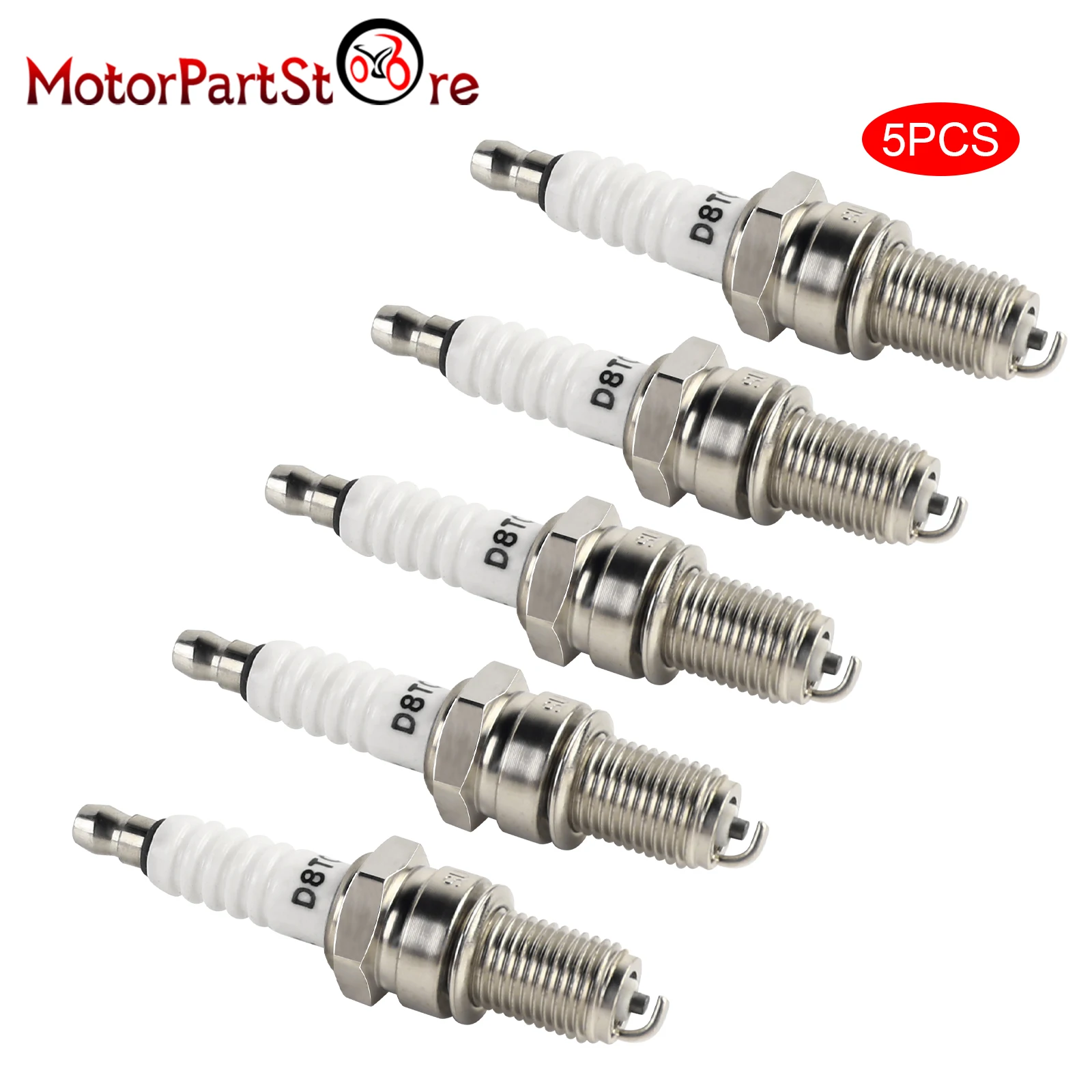 AliExpress FLYPIG 5pcs Motorcycle Spark Plug D8TC for CG Series 125cc 150cc 200cc 250cc 4 Stroke Off-road ATV Dirt Bike Go Kart Moped Scooter