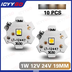 DC12V 24V 19MM 1W LED White Warm Color Plum Plate Aluminum Substrate 3000K 4000K 6000K Light Source Low Voltage Light Panel