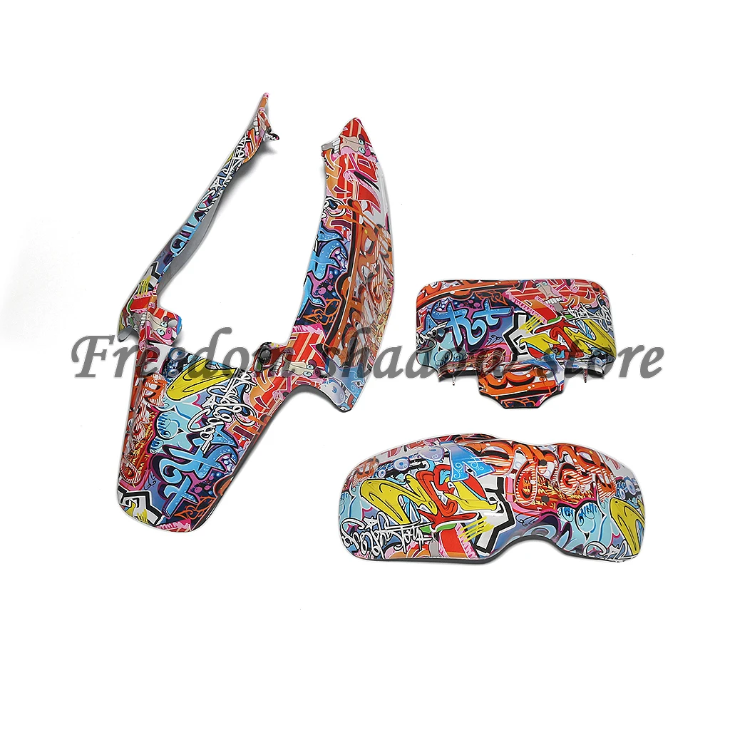 Motorcycle Plastic Body Kit Front And Rear Fender Number Plate Water Transfer Printing For Honda Monkey Z50 Z50R BAJA Motorbike