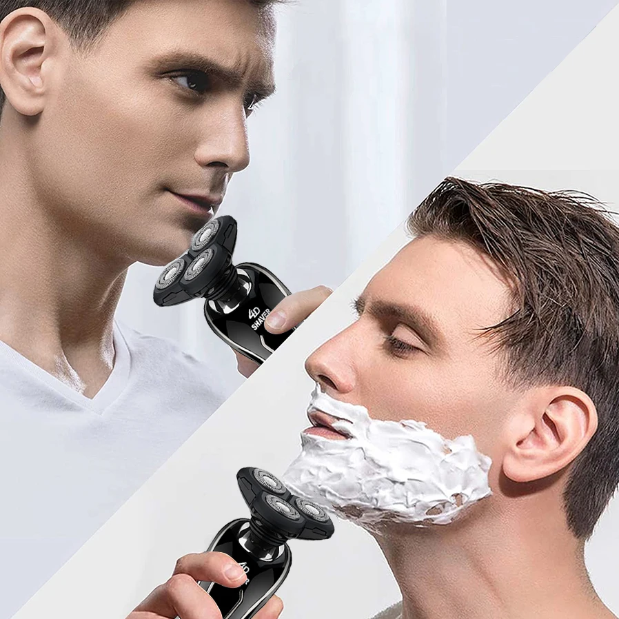 Professional men's electric shaver, with smooth and comfortable shaving time, suitable for facial trimming and cleaning image 6