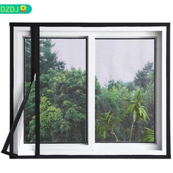 Custom size，household，Self-adhesive zipper mosquito net, mosquito net for window screen，Summer, mesh，gauze，Mosquito net，washable
