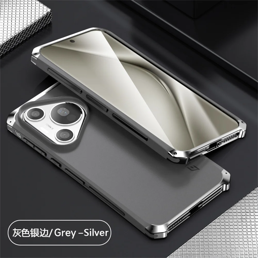 Aluminum Alloy Frame Hard PC Cover For Huawei Pura 70 Ultra Case Shockproof Metal Armor Case Funda For Huawei Pura 70 Pro + Case