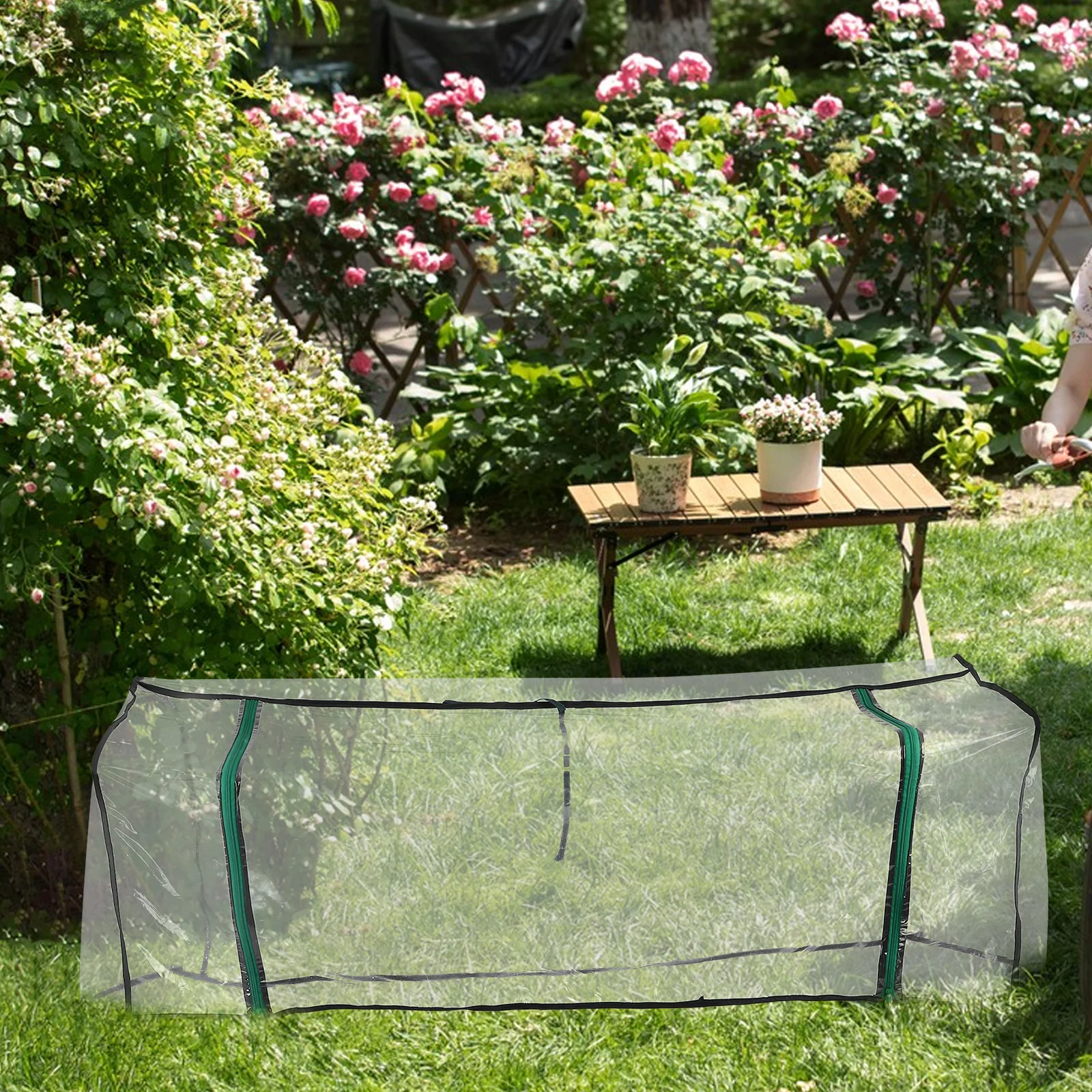

Garden Greenhouse Exterior Cover Raised Bed Covers Plant Freeze Protection Transparent