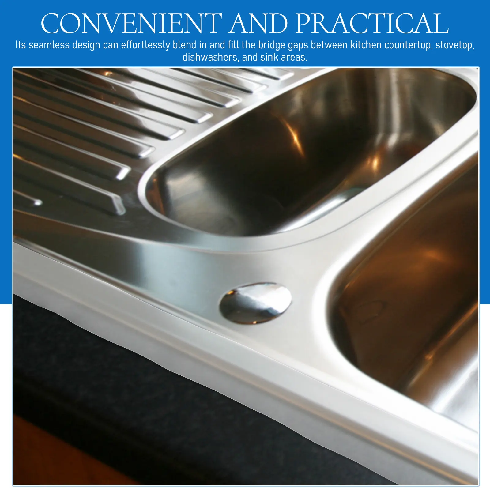 

Silicone Kitchen Stove Gaps Cover Heat Resistant Flexible Seal Slit Filler Oven Side Guard Protector for Kitchen