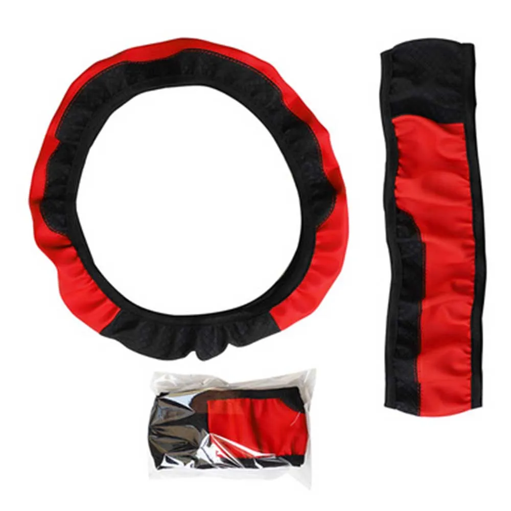 Car Steering Wheel Protector Made from PU Fabric with Micro-Textured to Aid Steering Precision and Reduce Hand Slippage