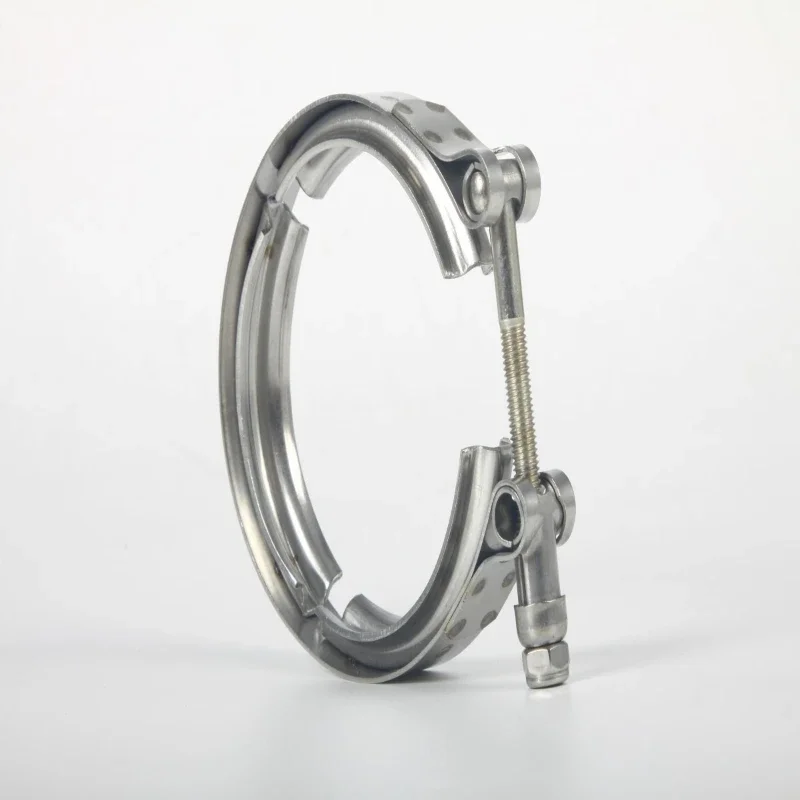 3.5 Inch V-Clamp, Stainless Steel V Band Clamp Exhaust Pipe Turbine Interface Flange Clamp