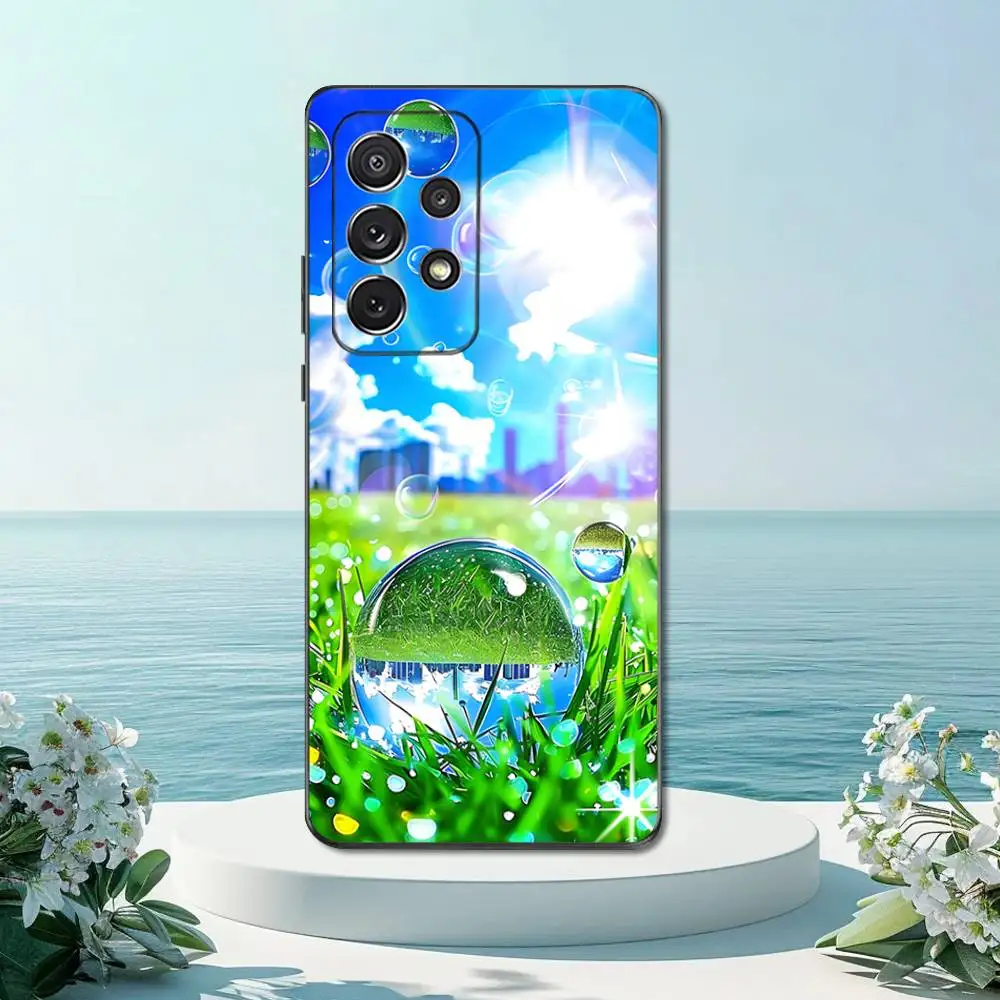 Funda de teléfono Frutiger Aero de arte fresco para Samsung S22,S21,S20,S10,S9,S25,S24,S23,Ultra,FE,Plus,Lite, funda negra de silicona suave