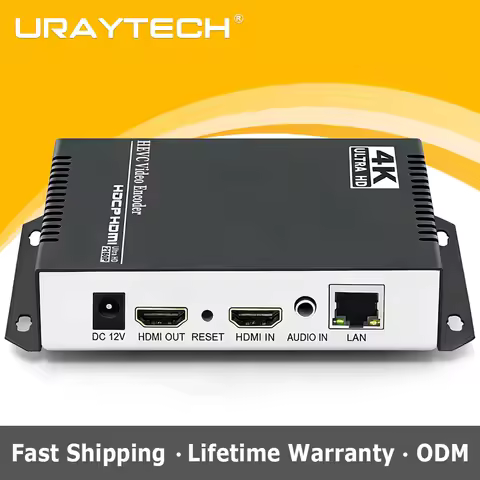 4K 1080P H.265 H.264 UHD HD HDMI Video IP Encoder HLS SRT RTMP RTSP Live Streaming Encoder for IPTV Youtube Facebook Servers