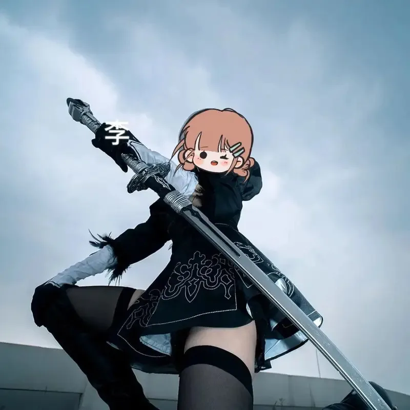 

DY2025Game NieR:Automata YoRHa No. 2 Type B 2B 9S Cosplay Prop Sword Halloween Carnival Fancy Party Cosplay Props Birthday Gift