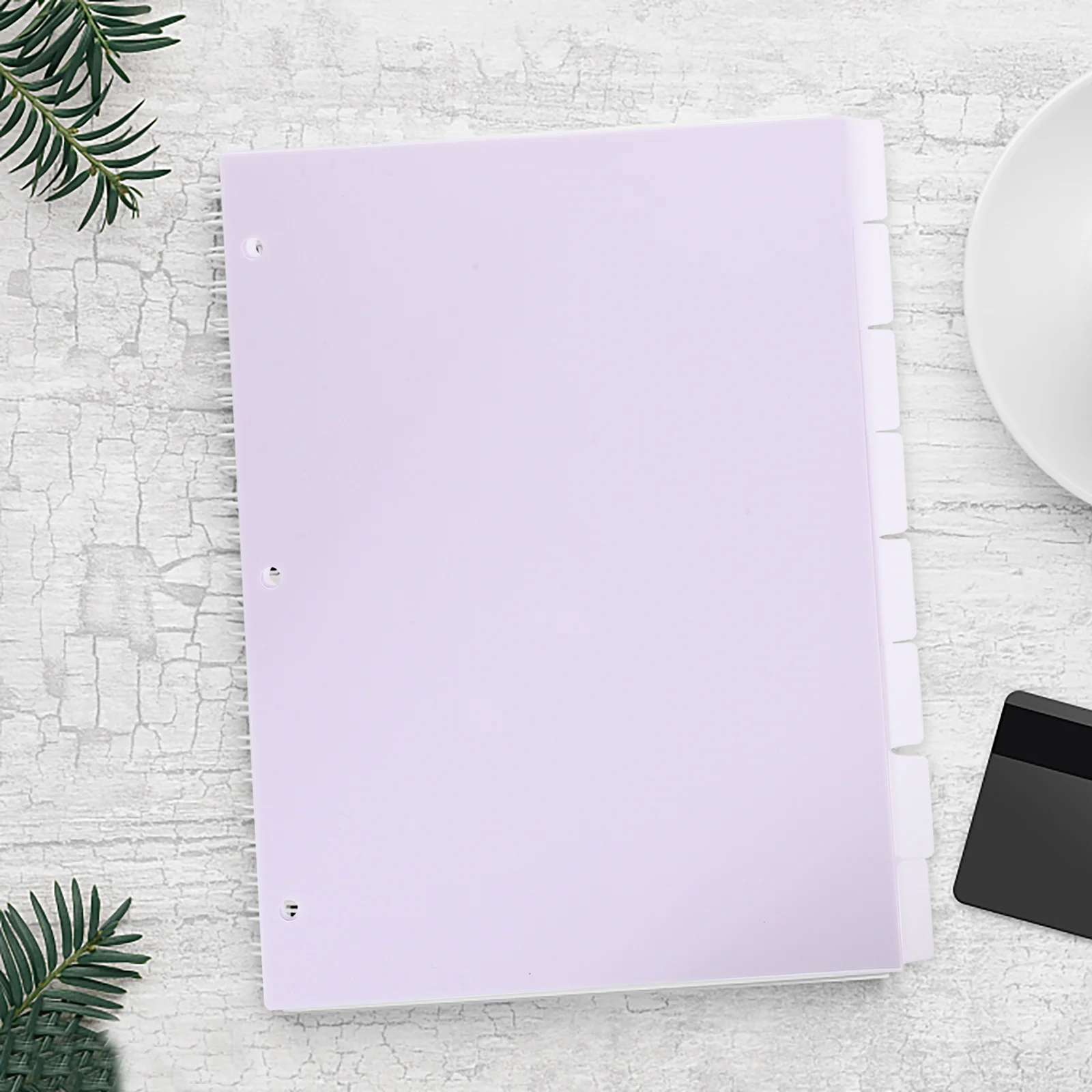 8 Pcs Handbook Separator Binders Notebooks Holder Office Clips Divider Loose-leaf Page Markers Dividers Replace - Image 6