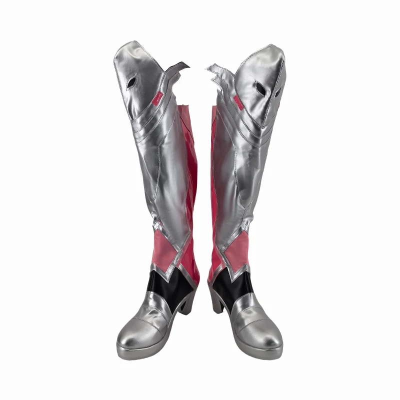 Mercy Angela Ziegler Stiefel Pink Mercy Halloween Karneval Cosplay Schuhe für Mädchen und Frauen