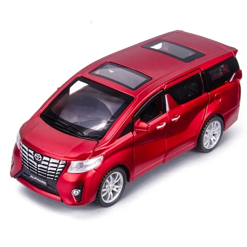 

1:32 Toyota ALPHARD High Simulation Diecast Metal Alloy Model car Sound Light Pull Back Collection Kids Toy Gifts A155