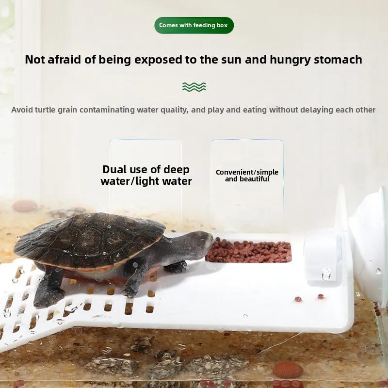 YEE 거북이 Basking 플랫폼 - 빨간 귀를 가진 슬라이더 및 거북이를 위한 조정 가능한 수생 파충류 도크 |   탱크용 미끄럼 방지 표면