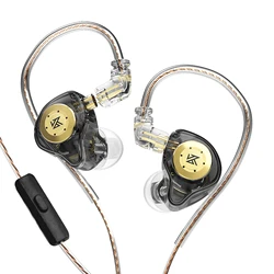 KZ EDX Pro Dynamic Wired Earphones HIFI Stereo Bass Music Earbuds In Ear Sport Headphones 0.75mm Detachable Cable Gaming Headset