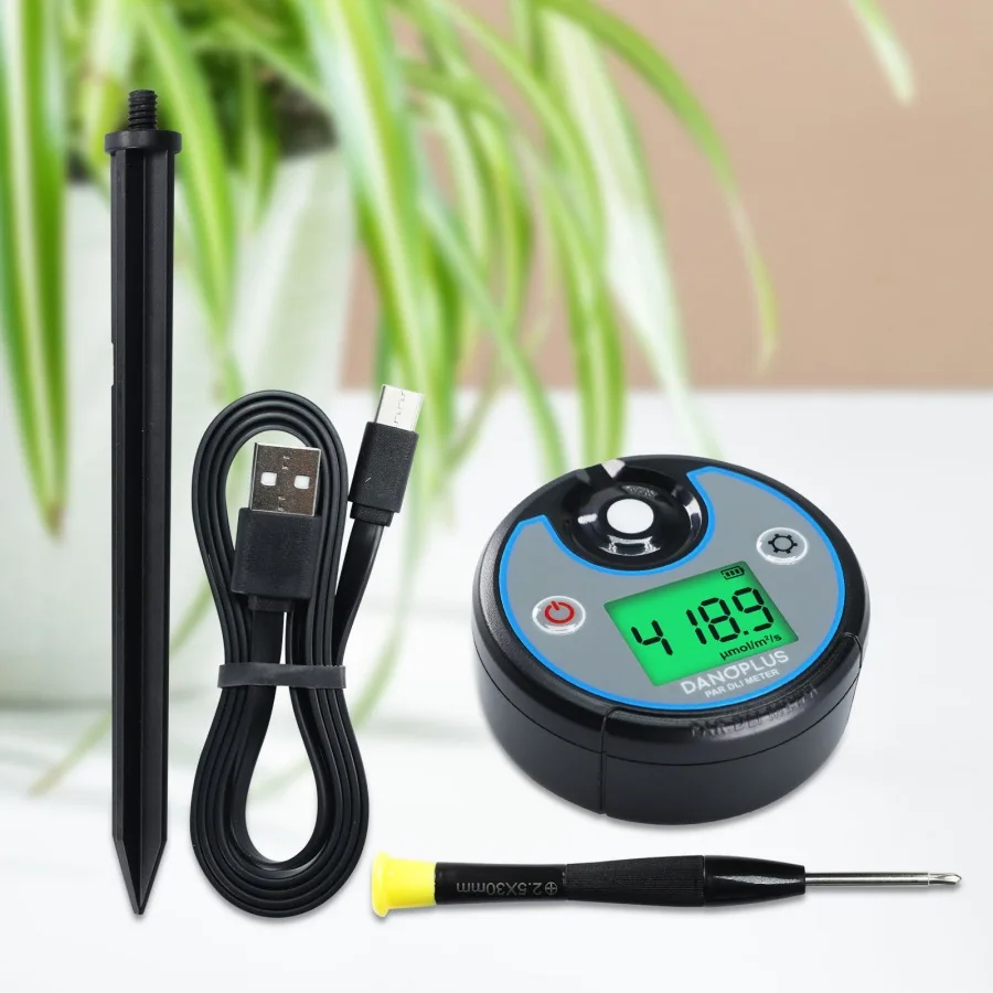 Effective 2‑in‑1 Digital Light Energy Meter Spectral Illuminance Tester With Daily Light Integration Recording