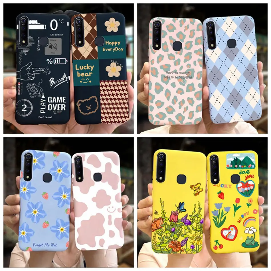 For Vivo Z1 Pro Case Cute Cartoon Candy Silicone Phone Cases For Vivo Z1Pro 1918 1951 1919 Z5x Soft TPU Coque Vivo Z5x 2020