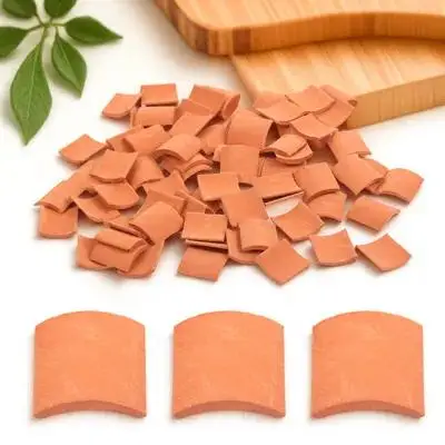 80 Pcs 세트 모래 테이블 건축 장식 어린이 모델 미니 지붕 벽돌 소형 집에 대 한 점토 가짜 타일