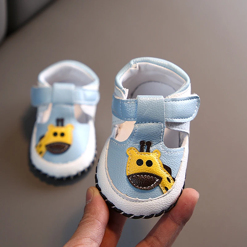 New Summer Cute Cartoon Baby Shoes For Boys 1 Yr Old Anti-Slip Hollow Design Shoes Sandals Toddler Soft Soled First Walkers 0-18