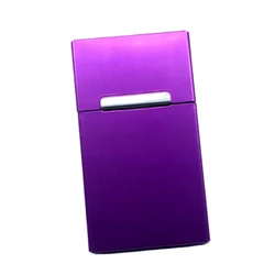 The New Magnetic Ladies Cigarette Case Can Accommodate 20 Cigarettes Aluminum Cigarette Case Smoking Accessories