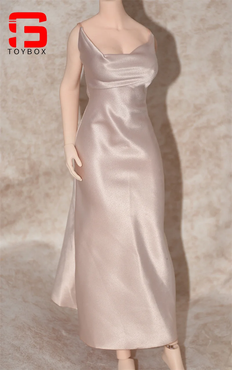 Auf Lager 1/6 weibliche Seide Abendkleid elegante Kleid Kleidung Modell Fit 12 Zoll TBL S07 S34 Soldat Action Figur Körper