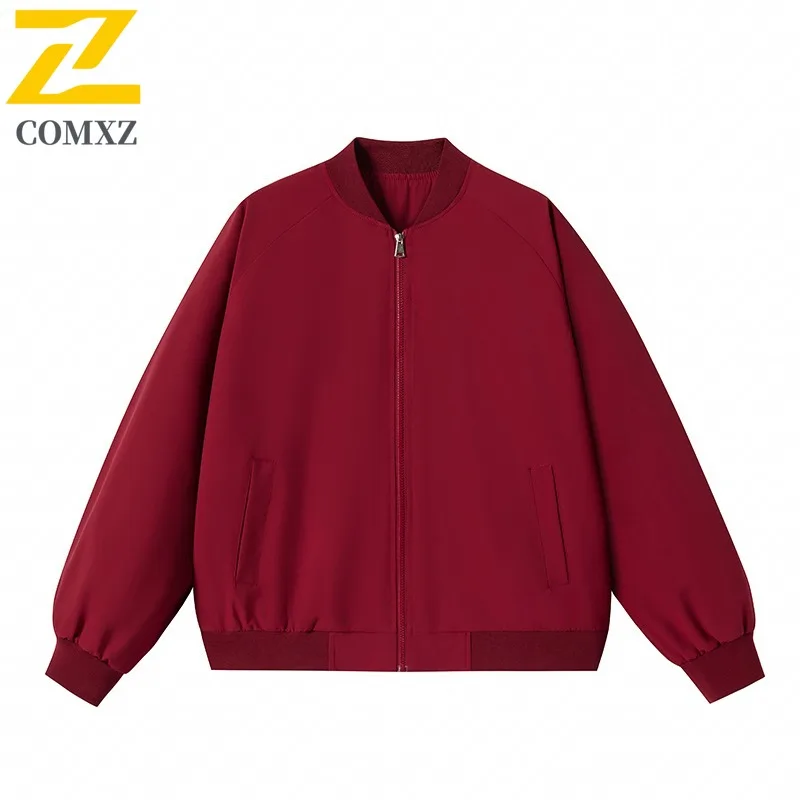 

2025 Spring Autumn American Streetwear Jacket Men Japanese Style Stand Collar Windproof Casual Water Resistant Baseball Coat