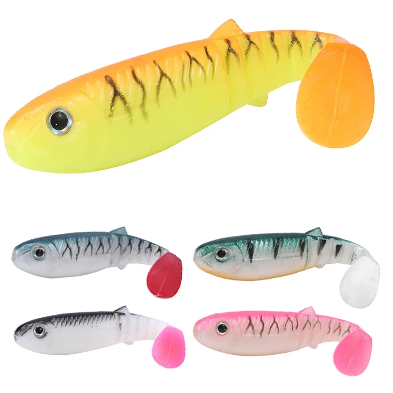 

10PCS New 9cm/5.8gSimulated Fishing Bait Sea Fishing Route Sub Bait Spray Painted 3D Fisheye Soft Bait Multiple Colors Available