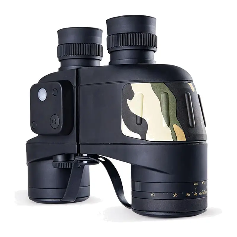Professional Waterproof 7X50 Remote Control Hunting Binoculars with Compass Rangefinder Telescope