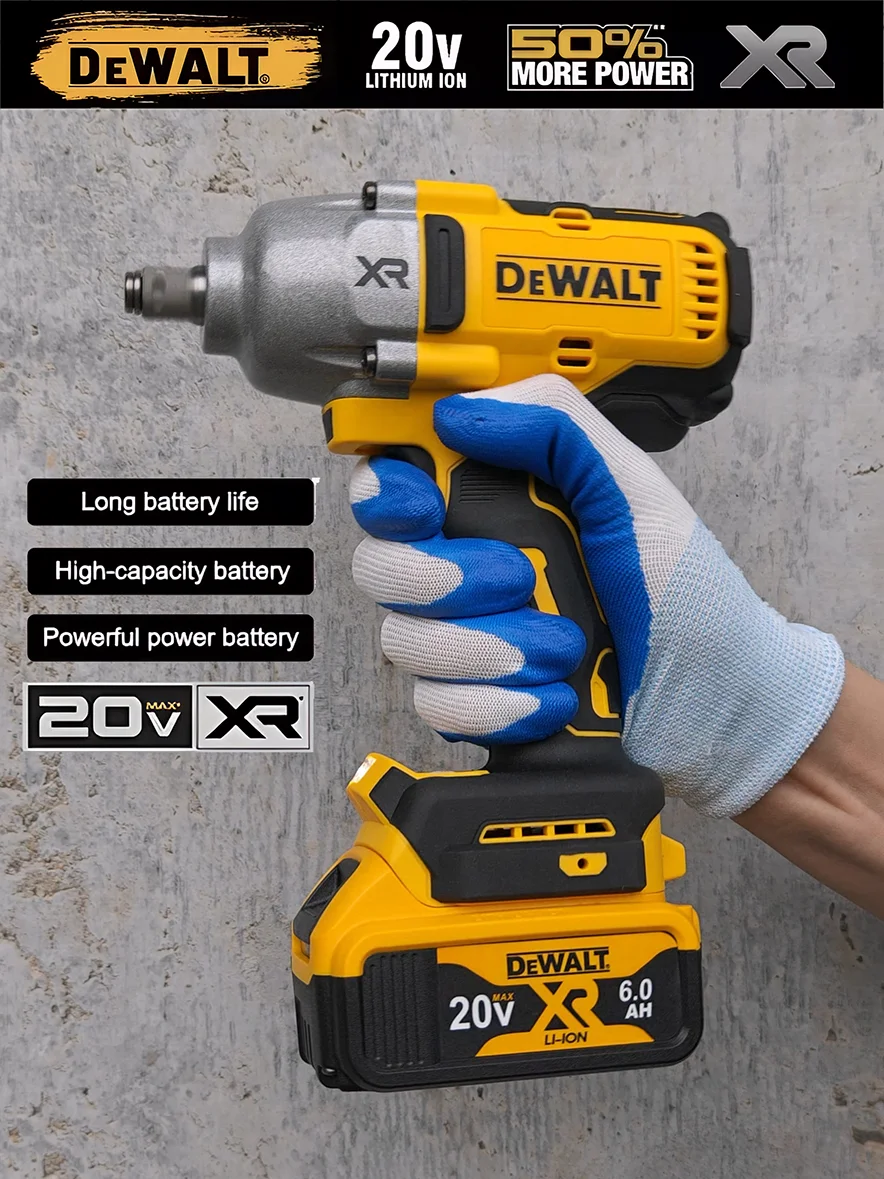 Dewalt DCB206 2-Pack Battery 20V Max XR 6Ah ليثيوم أيون قابلة للشحن بديل لأدوات الطاقة الكهربائية اللاسلكية