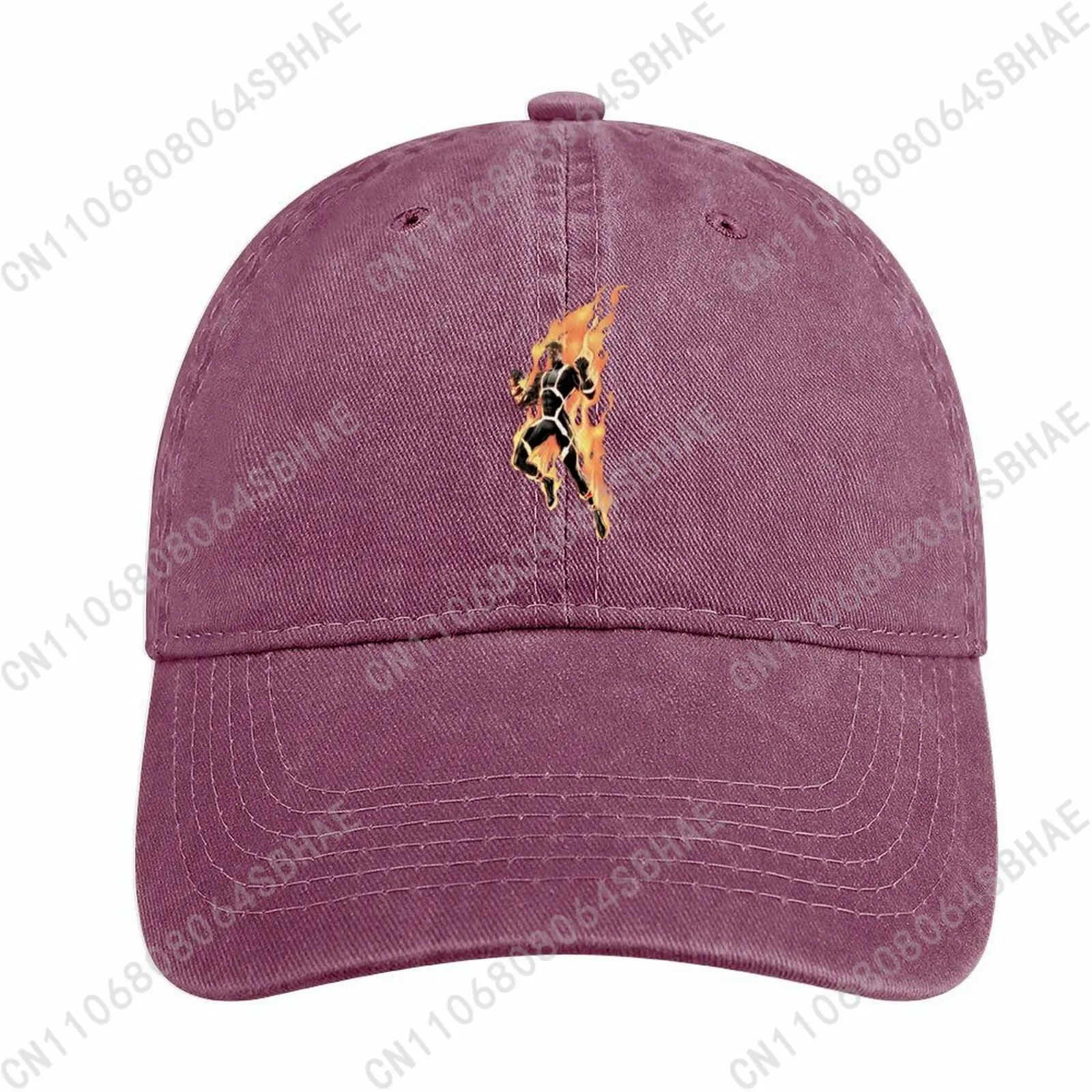 

Marvel Human Torch Washed Cotton Baseball Cap Vintage Dad Hat Men Women Retro Adjustable Denim Cap Streetwear Cosplay