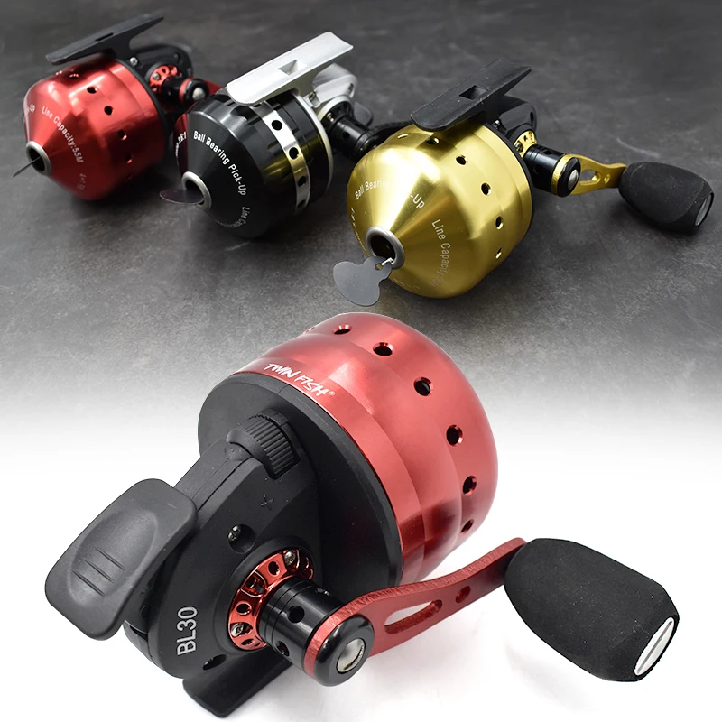 

Outdoor Wrist Fishing Reel, Fishing Slingshot Accessories, 4+1BB Bearings with 3.6:1 Speed Ratio, Metal Fishing Reel