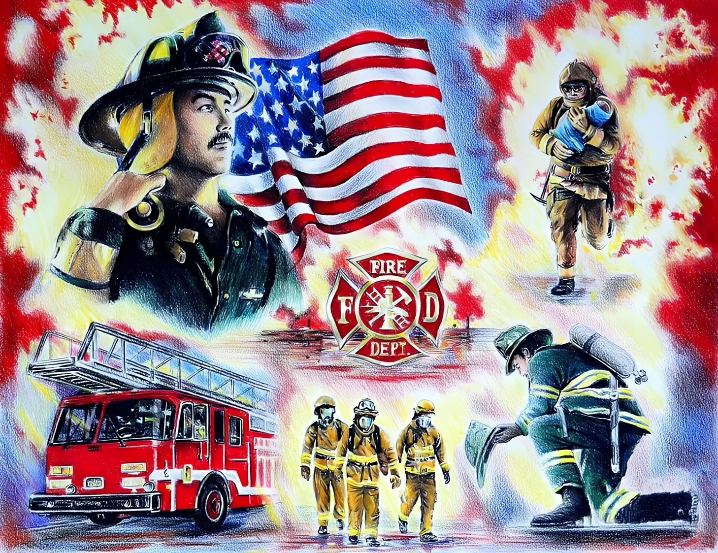 Div 5D Fireman Fire…