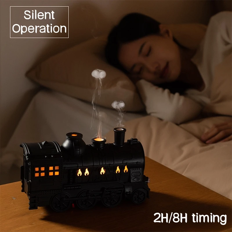 Mini Train Air Humidifier Ultrasonic Aromatherapy Diffusers Mist Maker Fragrance Essential Oil Aroma Difusor Remote Control