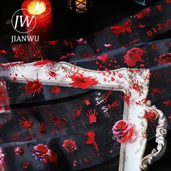 JIANWU 60mm*200cm Nighttime Dream Series Dark Gothic Material Collage Landscaping PET Tape Creative DIY Journal Stationery