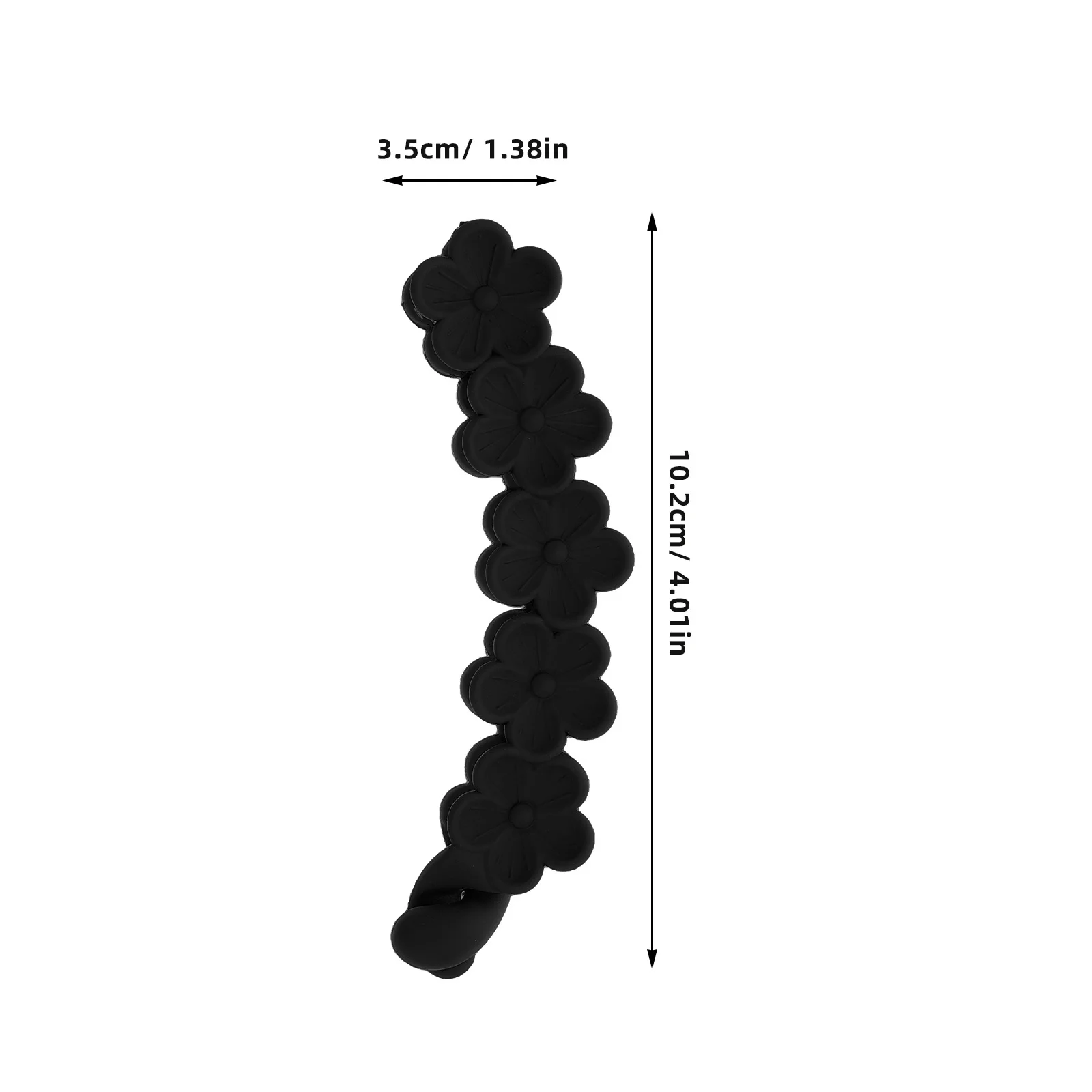 مشبك شعر أنيق على شكل زهرة بتصميم مضاد للانزلاق للنساء والفتيات، إكسسوار زهور لطيف لضفائر ذيل الحصان والأعلى