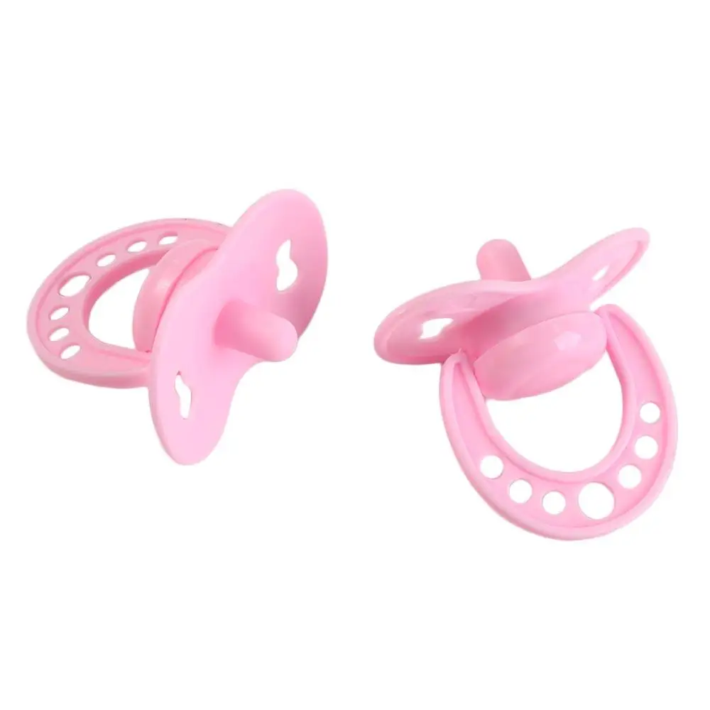 Photo Props Pretend Play Doll Pacifier Games Toys DIY Decoration Miniature Pacifier Plastic Pink Pacifier Doll Accessories