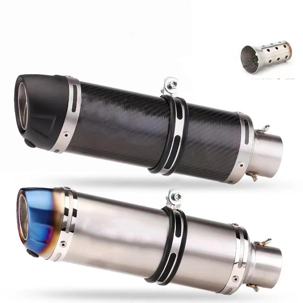 

51mm Motorcycle Exhaust Muffler Pipe Escape Moto With DB Killer for R1 R6 R3 Z1000 Z900 GSR600 FZ6N
