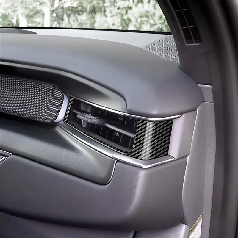 أنيق-لوحة سيارة الجانب منفذ الهواء الإطار ملصق الكسوة لكيا EV9 2023 2024 الملحقات الداخلية ألياف الكربون