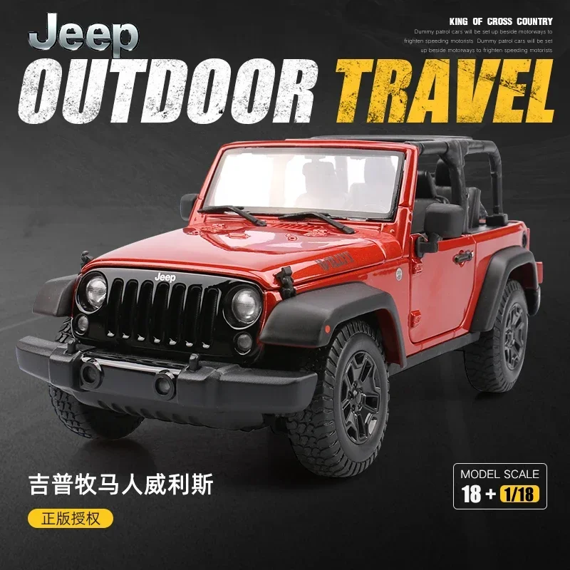 

Maisto 1:18 2014 JEEP Wrangler Alloy Model Car Static Metal Model Vehicles For Collectibles Gift B364